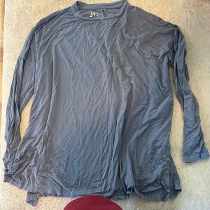 Women's Long Sleeve Tee in Slate Blue